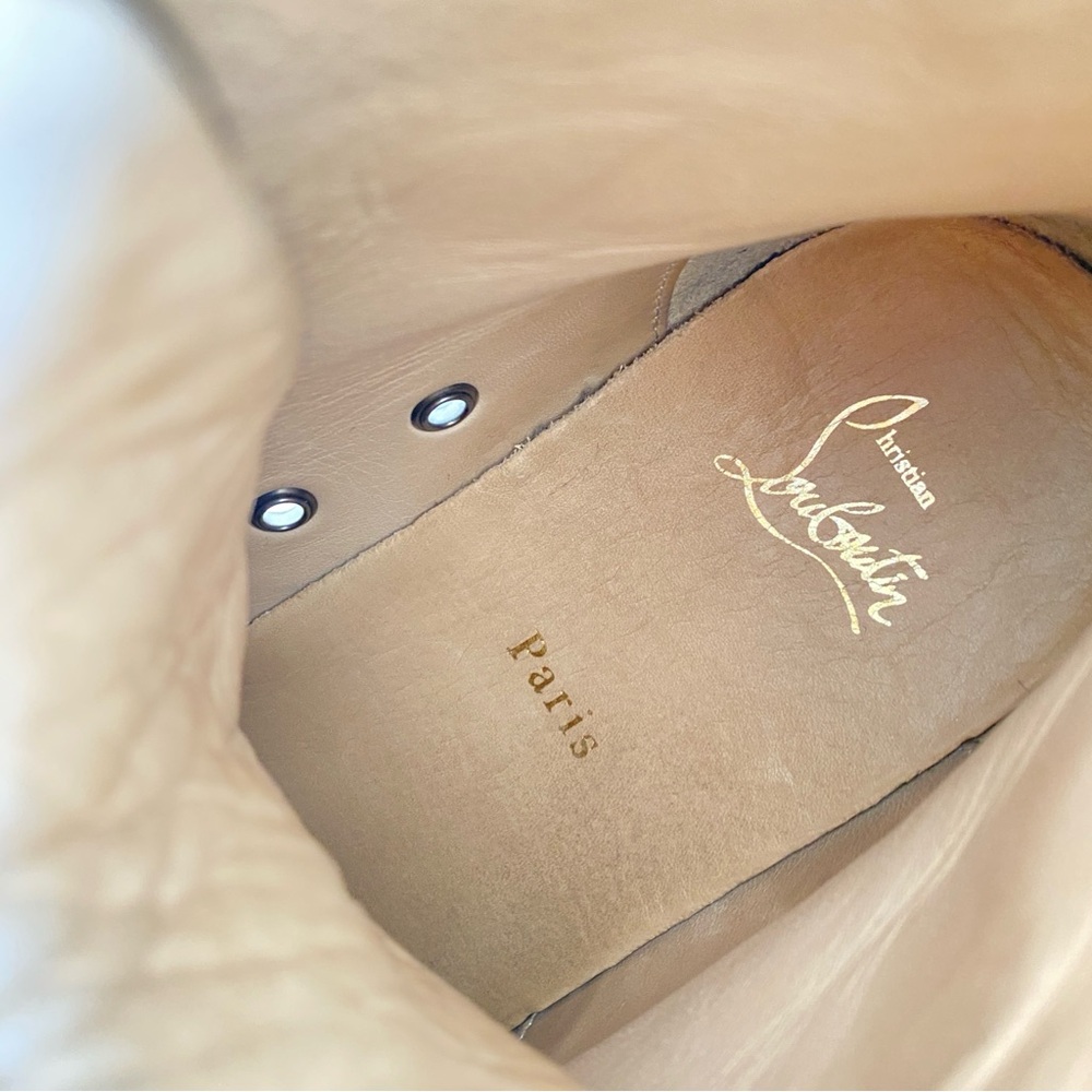Christian Louboutin black leather Alfie Sneakers - Picture 6 of 11